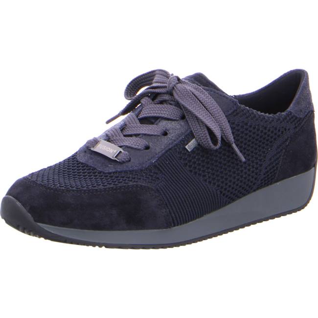 Basket Ara Lace-up Lissabon Bleu Femme | TBW-7589868