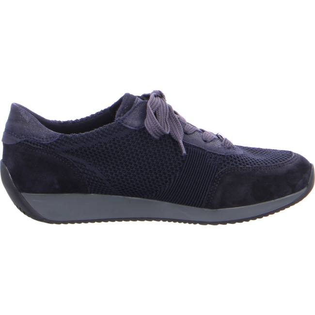 Basket Ara Lace-up Lissabon Bleu Femme | TBW-7589868