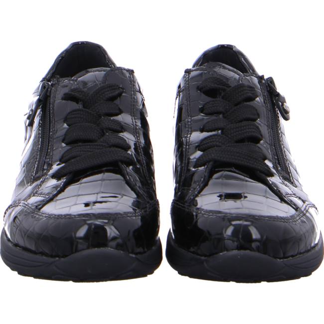 Basket Ara Lace-up Merano Noir Femme | OPY-8677445