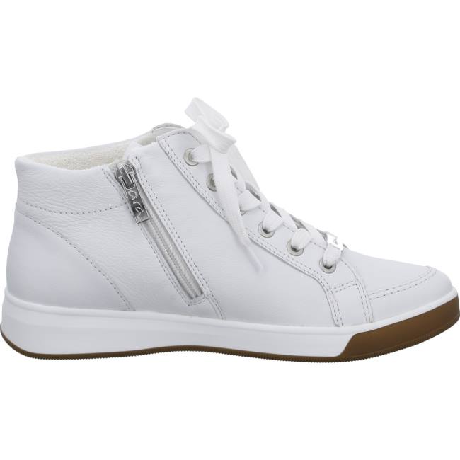 Basket Ara High Top Rom Blanche Femme | HDT-8239858