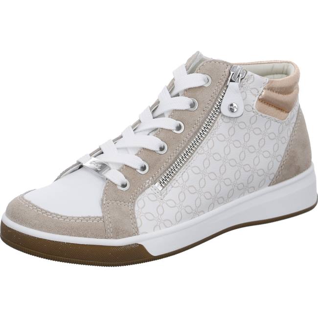 Basket Ara High Top Rom Blanche Femme | ZLJ-6685468