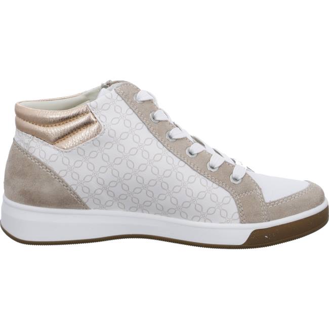 Basket Ara High Top Rom Blanche Femme | ZLJ-6685468