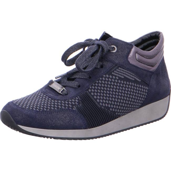 Basket Ara High Top Lissabon Bleu Femme | EWS-2053234