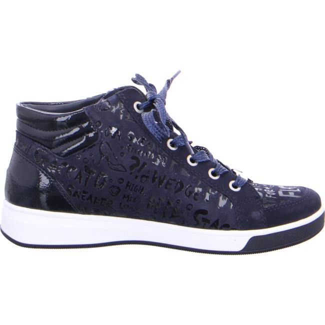 Basket Ara High Top Rom Bleu Femme | FVA-4564695