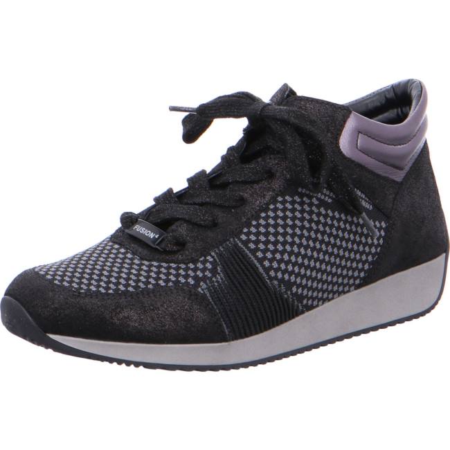 Basket Ara High Top Lissabon Noir Femme | YBR-7763354