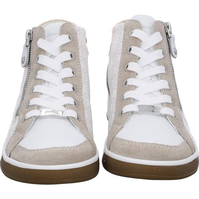 Basket Ara High Top Rom Blanche Femme | ZLJ-6685468