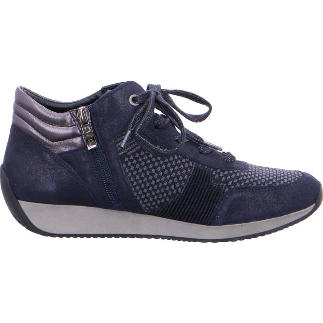 Basket Ara High Top Lissabon Bleu Femme | EWS-2053234