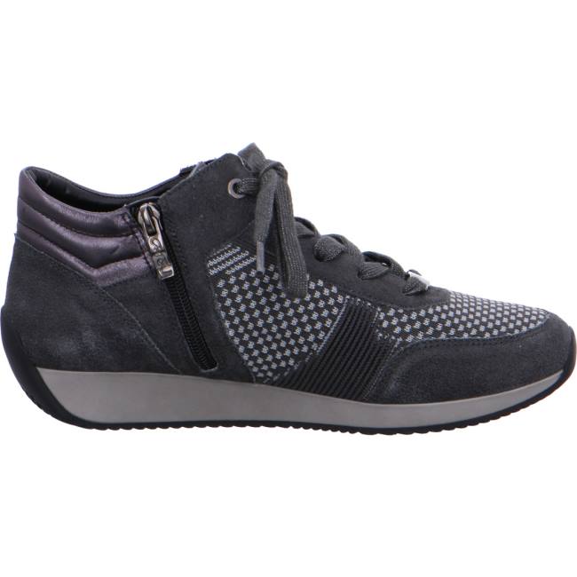 Basket Ara High Top Lissabon Grise Femme | CDH-9822621