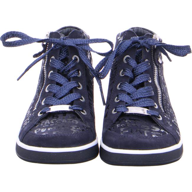 Basket Ara High Top Rom Bleu Femme | FVA-4564695