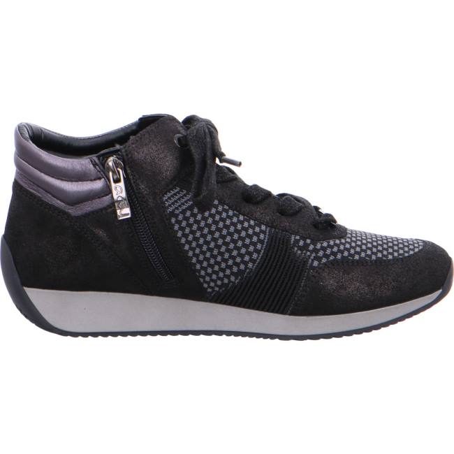 Basket Ara High Top Lissabon Noir Femme | YBR-7763354