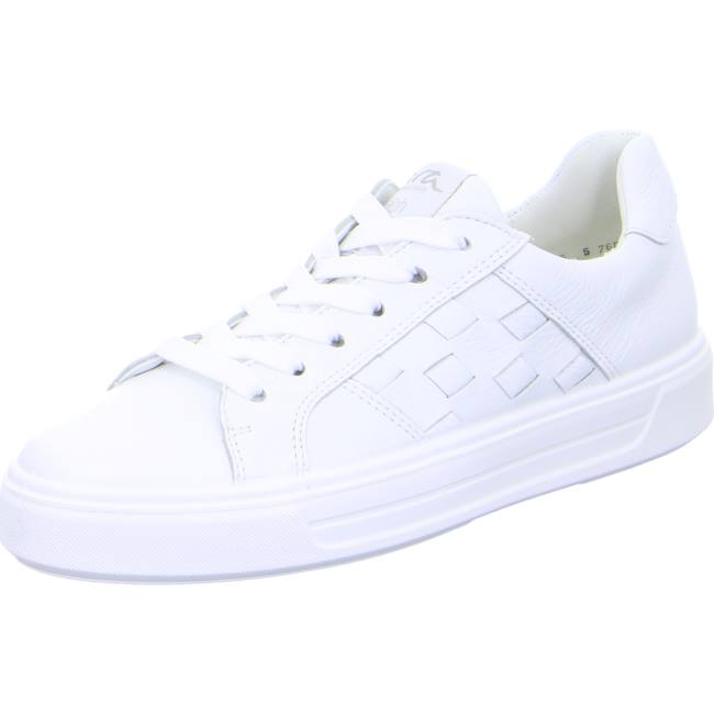 Basket Ara Courtyard Blanche Femme | AUU-0536842