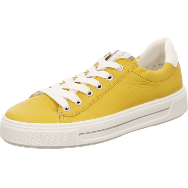 Basket Ara Courtyard Jaune Femme | GZX-5268091