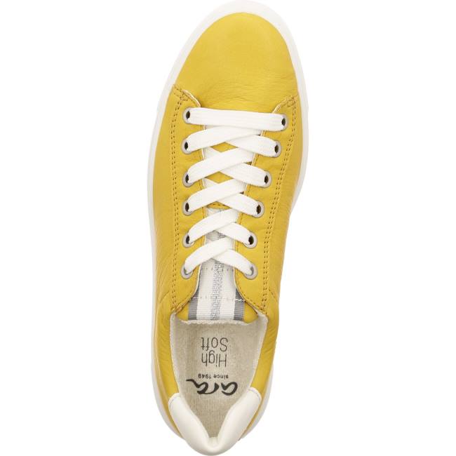 Basket Ara Courtyard Jaune Femme | GZX-5268091