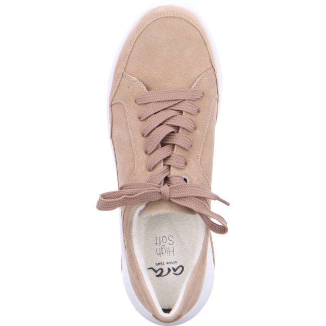 Basket Ara Miami Beige Femme | UJJ-3272930